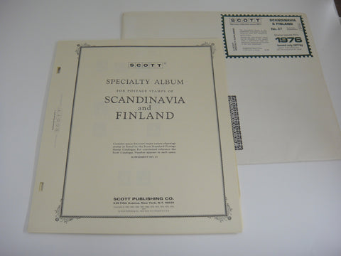 Scott 1976 Scandinavia and Finland Specialty Stamp Album Supplement 27 NOS