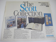 Scott 1989 Canada Specialty Stamp Album Supplement 41 240S089 NOS