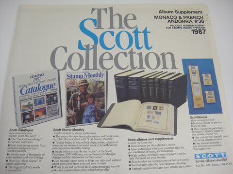 Scott 1987 Monaco & French Andorra Specialty Stamp Supplement 38 333S087