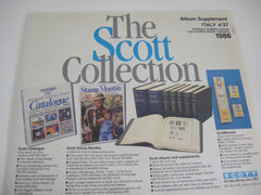 Scott 1986 Italy Specialty Stamp Supplement 37 325S086