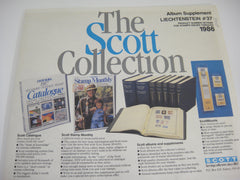 Scott 1986 Liechtenstein Specialty Stamp Supplement 37 367S086