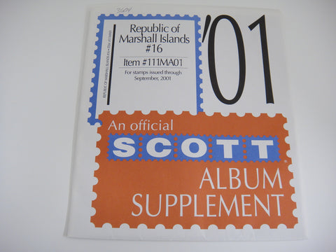 Scott 2001 Marshall Islands Specialty Stamp Supplement 16 111MA01