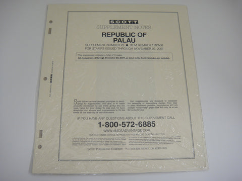 Scott 2007 Palau Republic Specialty Stamp Supplement 23 111PA08