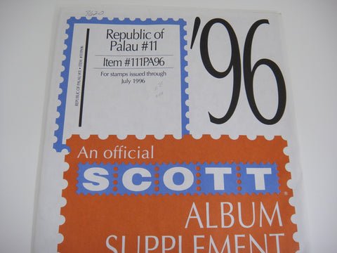 Scott 1996 Palau Specialty Stamp Supplement 11 111PA96