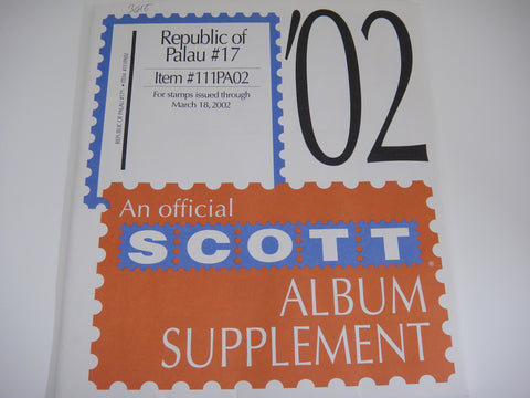 Scott 2002 Palau Specialty Stamp Supplement 17 111PA02