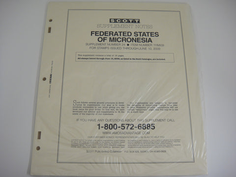 Scott 2009 Micronesia Specialty Stamp Supplement 24 111MI09