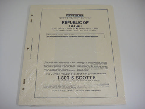 Scott 2000 Palau Specialty Stamp Supplement 15 111PA00