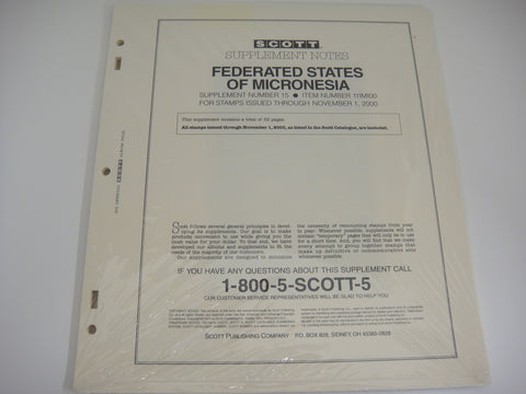 Scott 2000 Micronesia Specialty Stamp Supplement 15 111MI00
