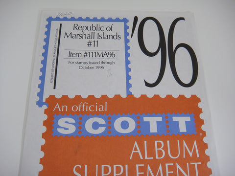 Scott 1996 Marshall Islands Specialty Stamp Supplement 11 111MA96