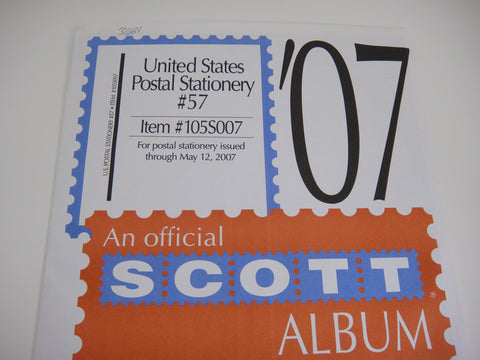 Scott 2007 US Postal Stationery Supplement 57 105S007