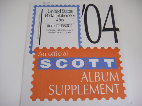 Scott 2004 Postal Stationery Supplement 56 United States 105S004