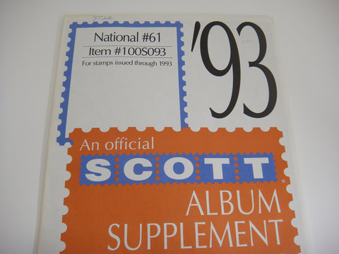 Scott 1993 National Supplement 61 United States 100S093 NOS