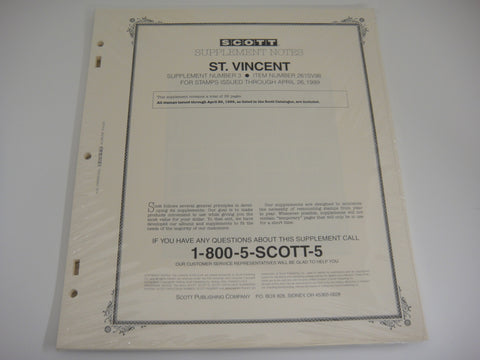 Scott 1999 St. Vincent Specialty Stamp Supplement 4 261SV99