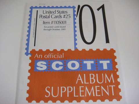Scott 2001 Postal Cards Supplement 25 United States 110S001