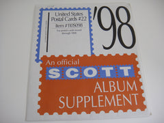 Scott 1998 Postal Cards Supplement 22 United States 110S098