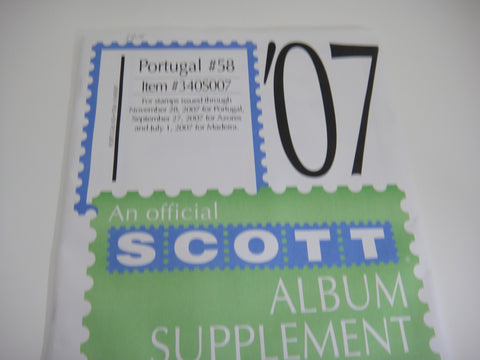 Scott 2007 Specialty Stamp Supplement 58 Portugal 340S007