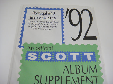 Scott 1992 Specialty Stamp Supplement 43 Portugal 1992 340S092