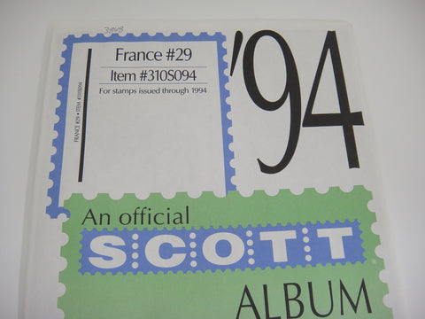 Scott 1994 France Specialty Stamp Supplement 29 310S094