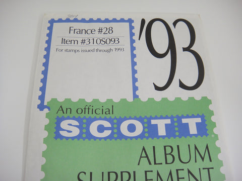 Scott 1993 France Specialty Stamp Supplement 28 310S093