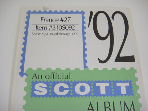 Scott 1992 France Specialty Stamp Supplement 27 310S092