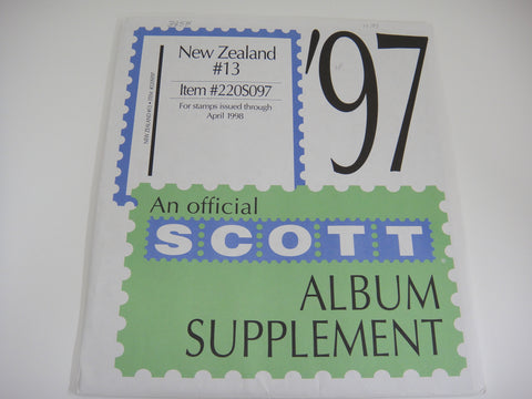 Scott 1997 New Zealand Specialty Stamp Supplement 13 220S097