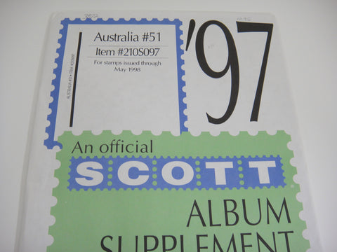 Scott 1997 Australia Specialty Stamp Supplement 51 210S097