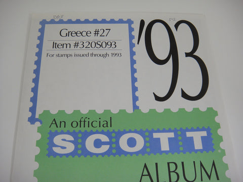 Scott 1993 Greece Specialty Stamp Supplement 27 320S093