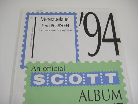 Scott 1994 Venezuela Specialty Stamp Supplement 1 658S094