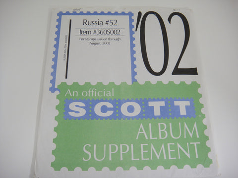 Scott 2002 Russia Specialty Stamp Supplement 52 360S002