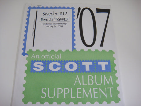 Scott 2007 Sweden Specialty Stamp Supplement 12 345SW07