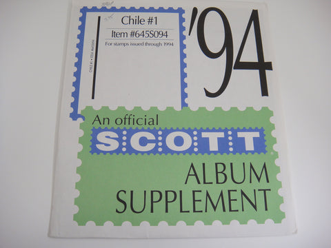 Scott 1994 Chile Specialty Stamp Supplement 1 645S094