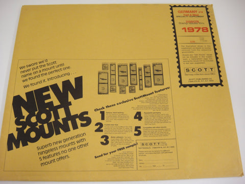 Scott 1978 East & West Germany Specialty Stamp Supplement 12 315S078