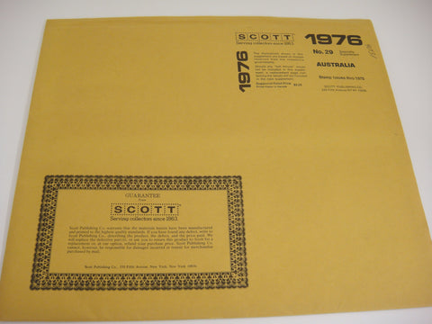 Scott 1976 Australia Specialty Stamp Supplement 29 NOS