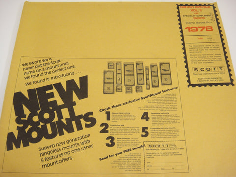 Scott 1978 British America Specialty Stamp Supplement 32 Volume II 260S278