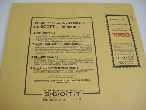 Scott 1983 Portugal Specialty Stamp Supplement 34 340S083