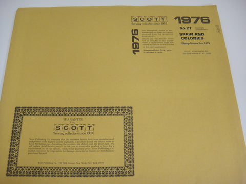 Scott 1975 Spain & Colonies Specialty Stamp Supplement 27 NOS