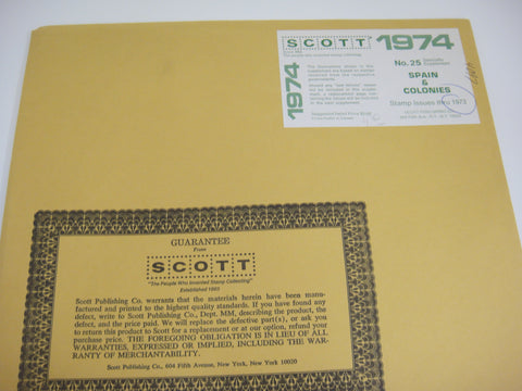 Scott 1973 Specialty Stamp Supplement 25 Spain & Colonies NOS
