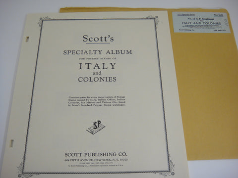 Scott 1970 Italy & Colonies Specialty Stamp Supplement 22