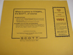 Scott 1984 Israel Tabs Specialty Stamp Supplement 11 501S084
