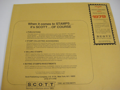 Scott 1979 Poland Specialty Stamp Supplement 28 338S079