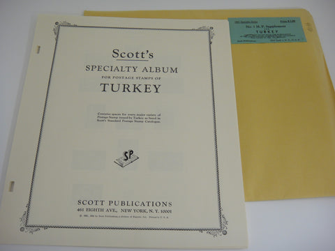 Scott 1964 Turkey Specialty Stamp Supplement 1 NOS