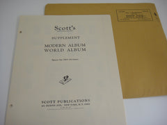 Scott 1966 Modern World Album Supplement 3 Worldwide NOS