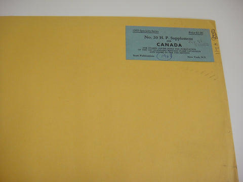 Scott 1968 Canada Specialty Stamp Supplement 20 NOS