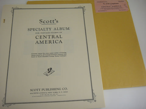 Scott 1969 Central America Specialty Stamp Supplement 22 NOS