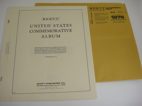 Scott 1976 US Commemorative Singles Stamp Supplement 6 130S076 NOS