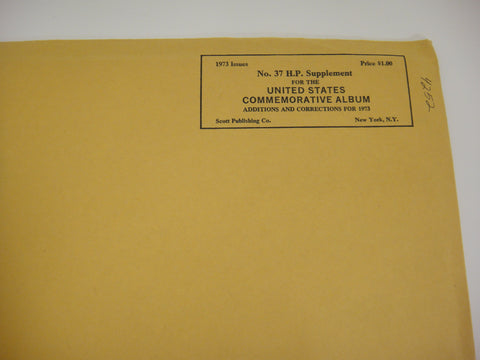 Scott 1973 United States Commemorative Album Supplement 37 New Old Stock