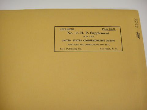 Scott 1971 US Commemorative Album Supplement 35 United States NOS