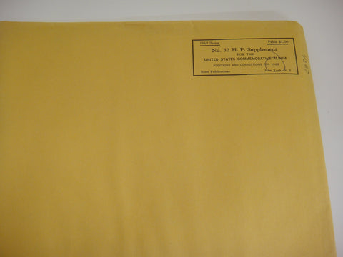 Scott 1968 Commemorative Album Supplement 32 United States NOS