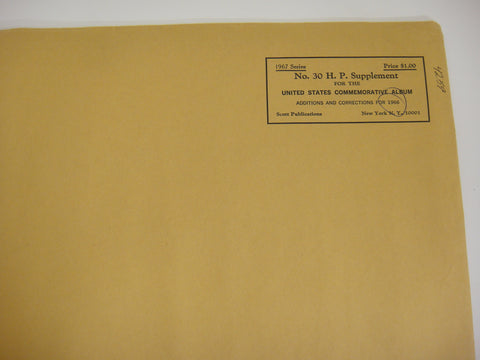 Scott 1966 Commemorative Album Supplement 30 United States NOS