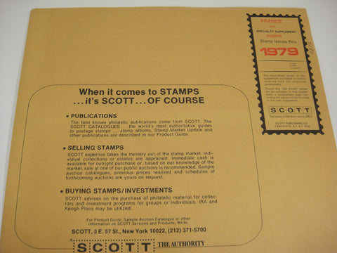 Scott 1979 France Specialty Stamp Supplement 14 310S079